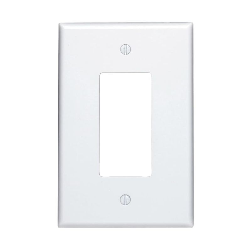 Leviton Decora White 1 gang Thermoset Plastic Decorator Wall Plate 1 pk