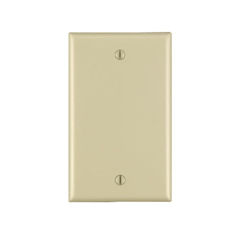 Leviton Ivory 1 gang Nylon Blank Wall Plate 1 pk