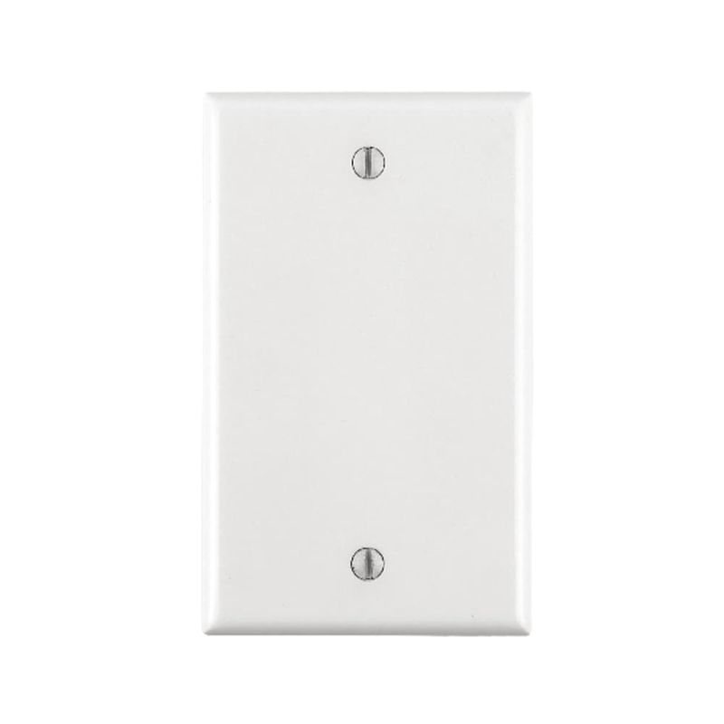 Leviton Smooth White 1 gang Nylon Blank Wall Plate 1 pk