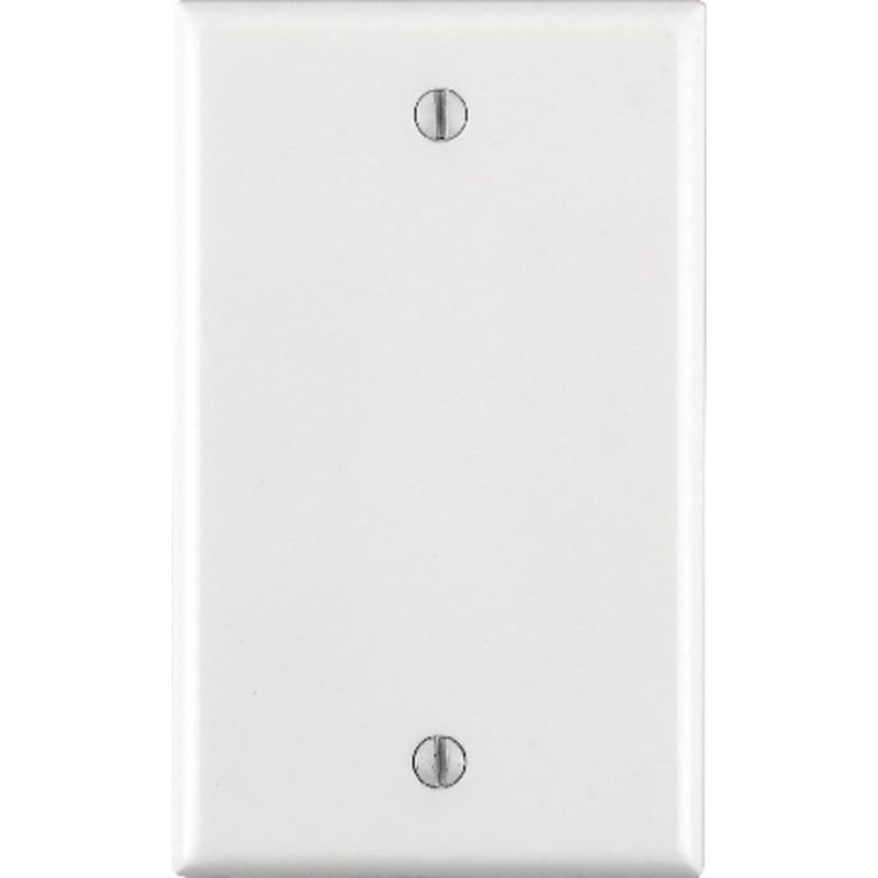 Leviton White 1 gang Thermoset Plastic Blank Wall Plate 1 pk