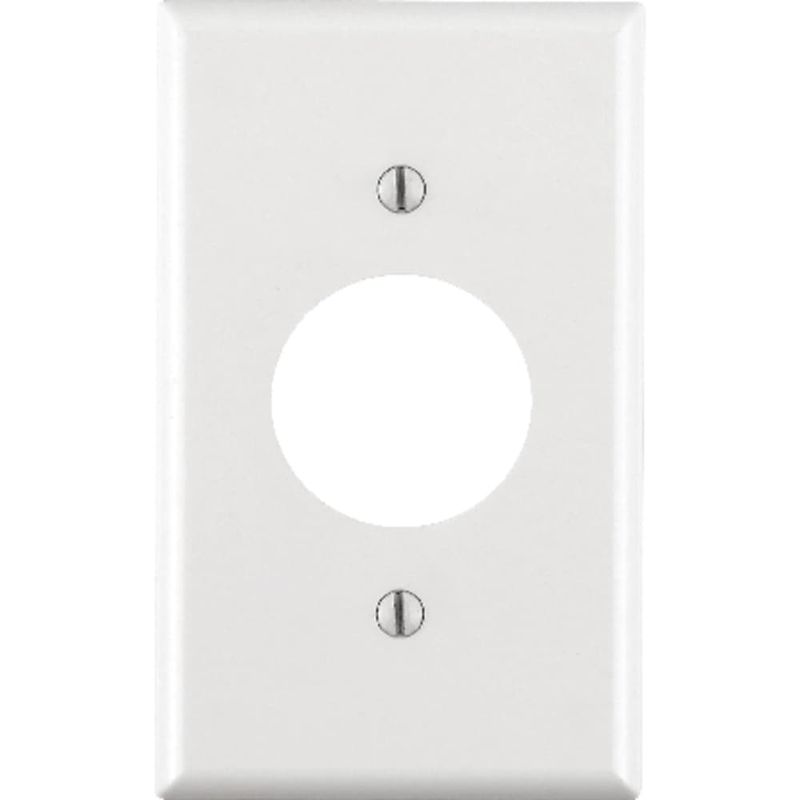 Leviton White 1 gang Thermoset Plastic Outlet Wall Plate 1 pk