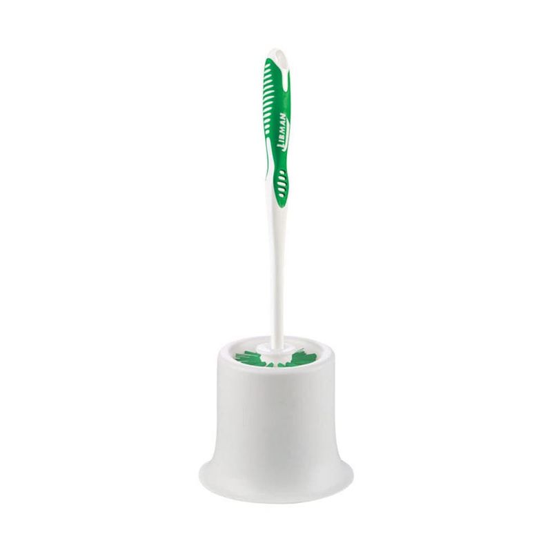 Libman 5.5 in. W Hard Bristle 14 in. Plastic/Rubber Handle Brush and Caddy