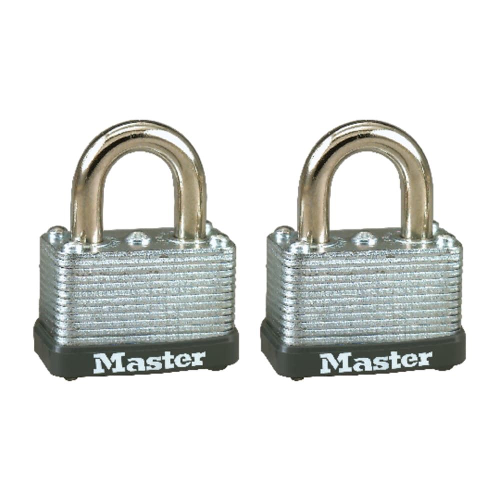 Master Lock 15/16 in. H X 13/16 in. W X 1-1/2 in. L Steel Warded Locking Warded Padlock