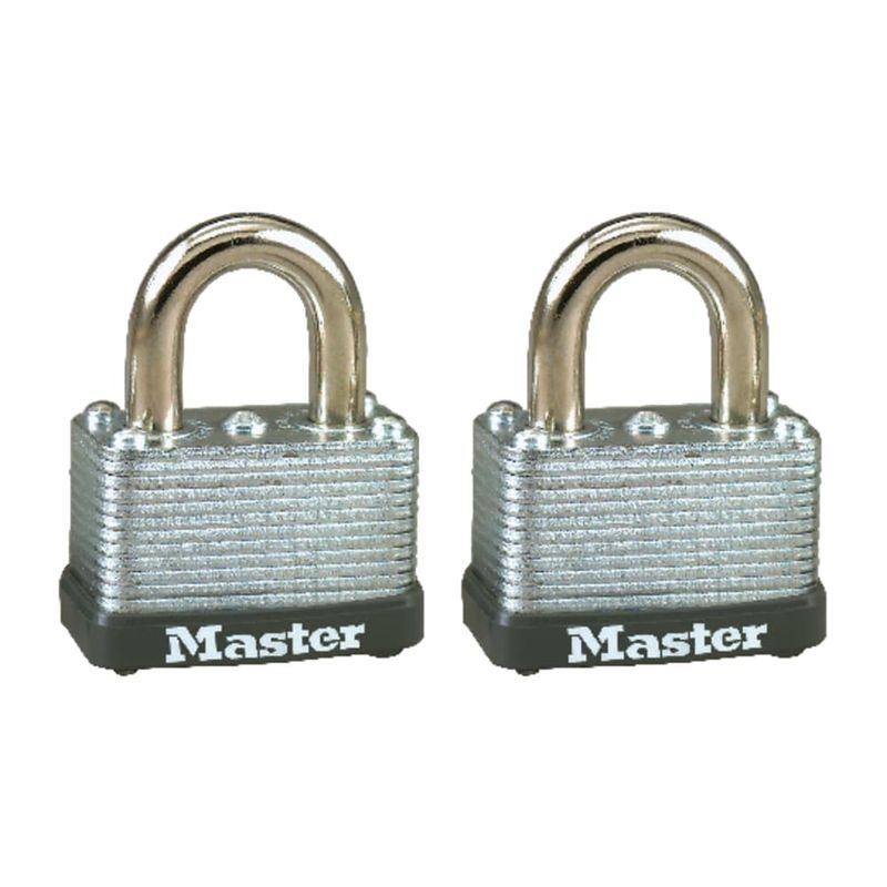 Master Lock 15/16 in. H X 13/16 in. W X 1-1/2 in. L Steel Warded Locking Warded Padlock