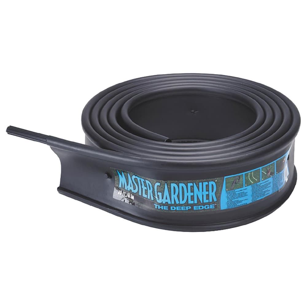 COILED EDGING BLK 6"X20'