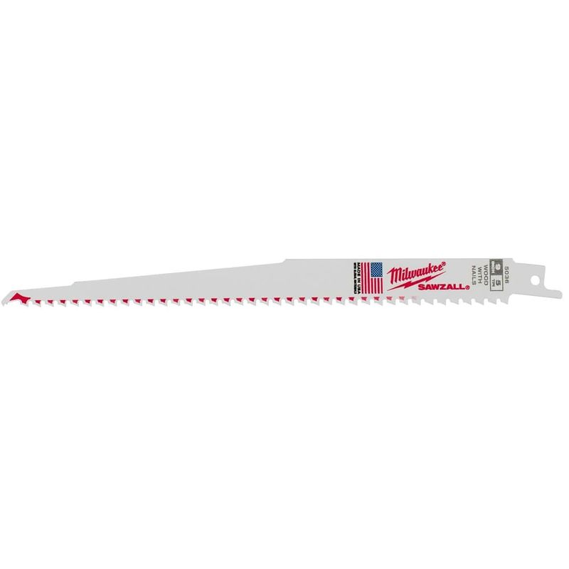 Milwaukee Sawzall 9 in. Bi-Metal Thin Kerf Reciprocating Saw Blade 5 TPI 1 pk
