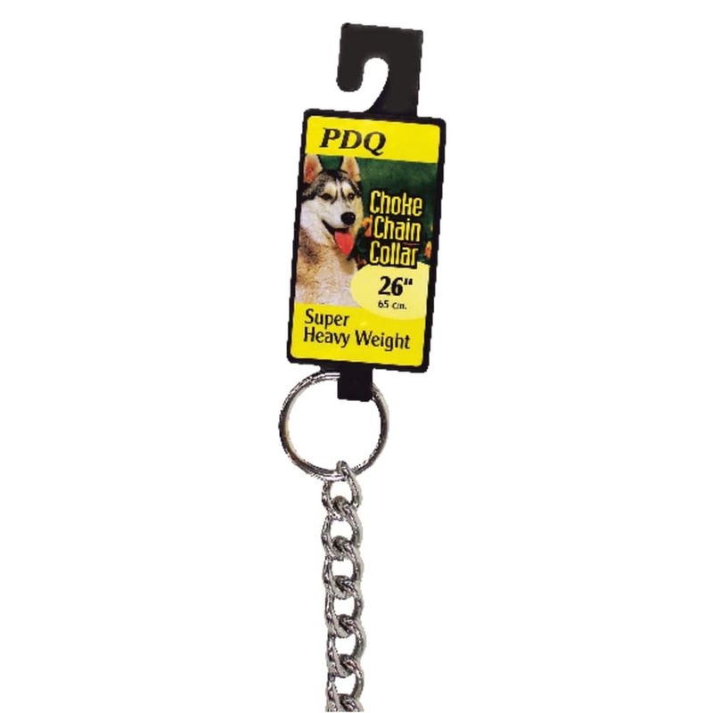 PDQ Silver Steel Dog Choke Chain Collar Large/X-Large
