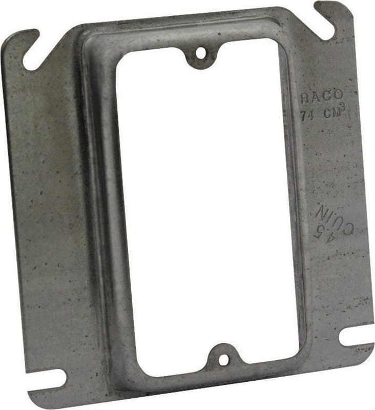 Raco Square Steel 1 gang 4 in. H X 4 in. W Box Cover