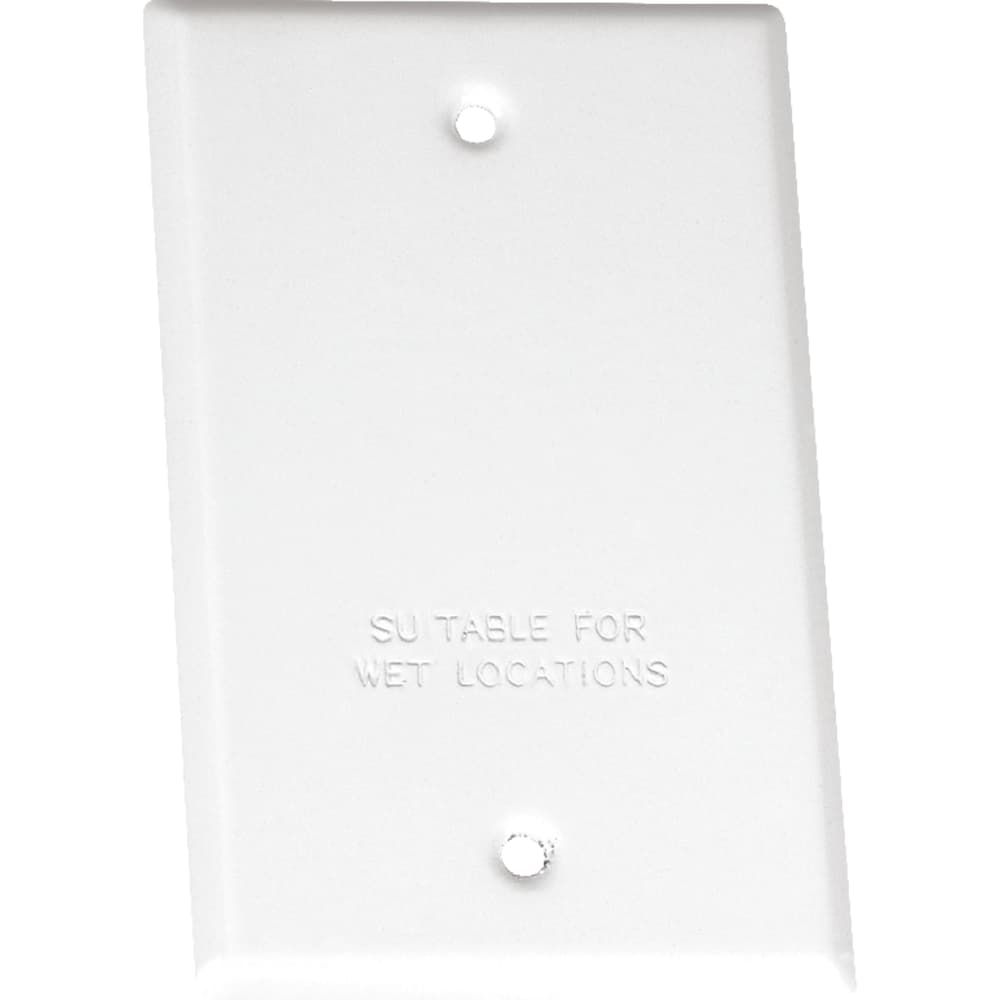 Sigma Engineered Solutions Rectangle Stamped Steel 1 gang 4.52 in. H X 2.77 in. W Flat Box Cover