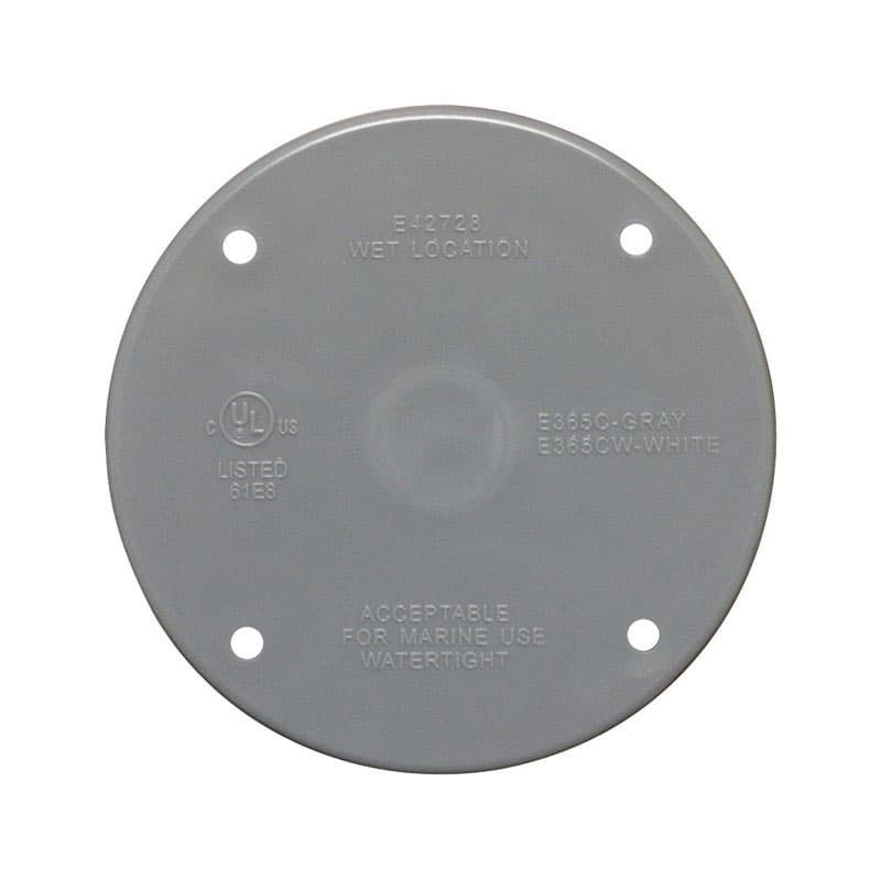 Sigma Electric Round Plastic 4.29 in. H X 4.29 in. W Flat Box Cover