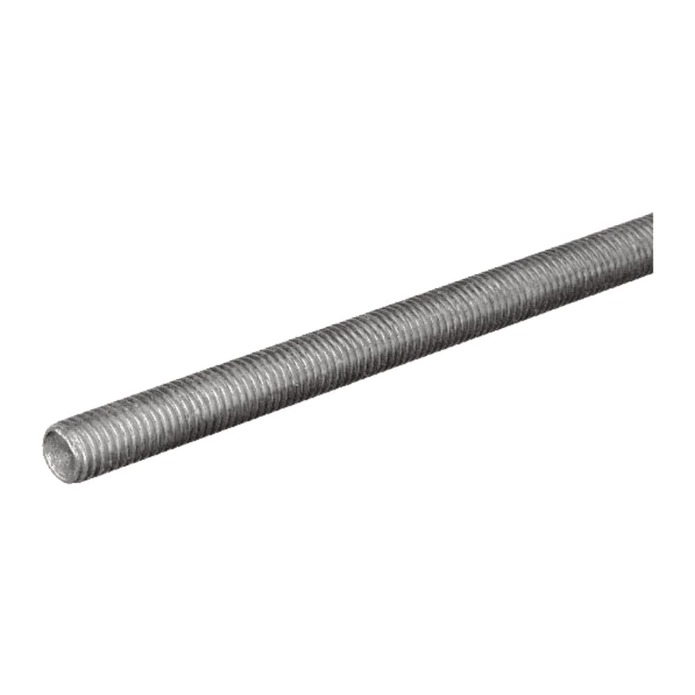 SteelWorks 3/8 in. D X 36 in. L Low Carbon Steel Threaded Rod