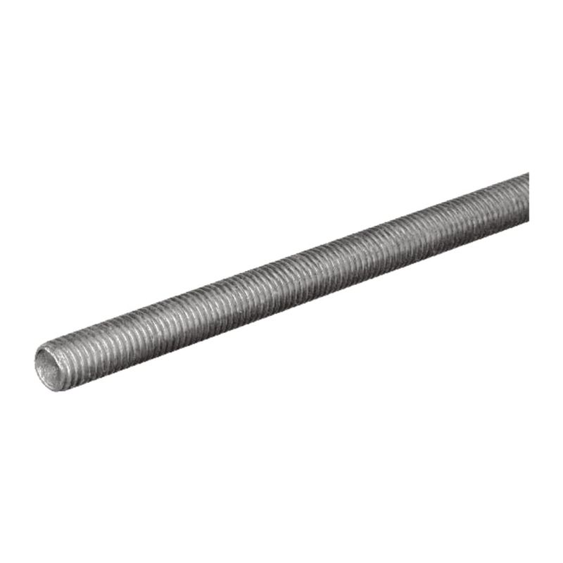 SteelWorks 3/8 in. D X 36 in. L Low Carbon Steel Threaded Rod