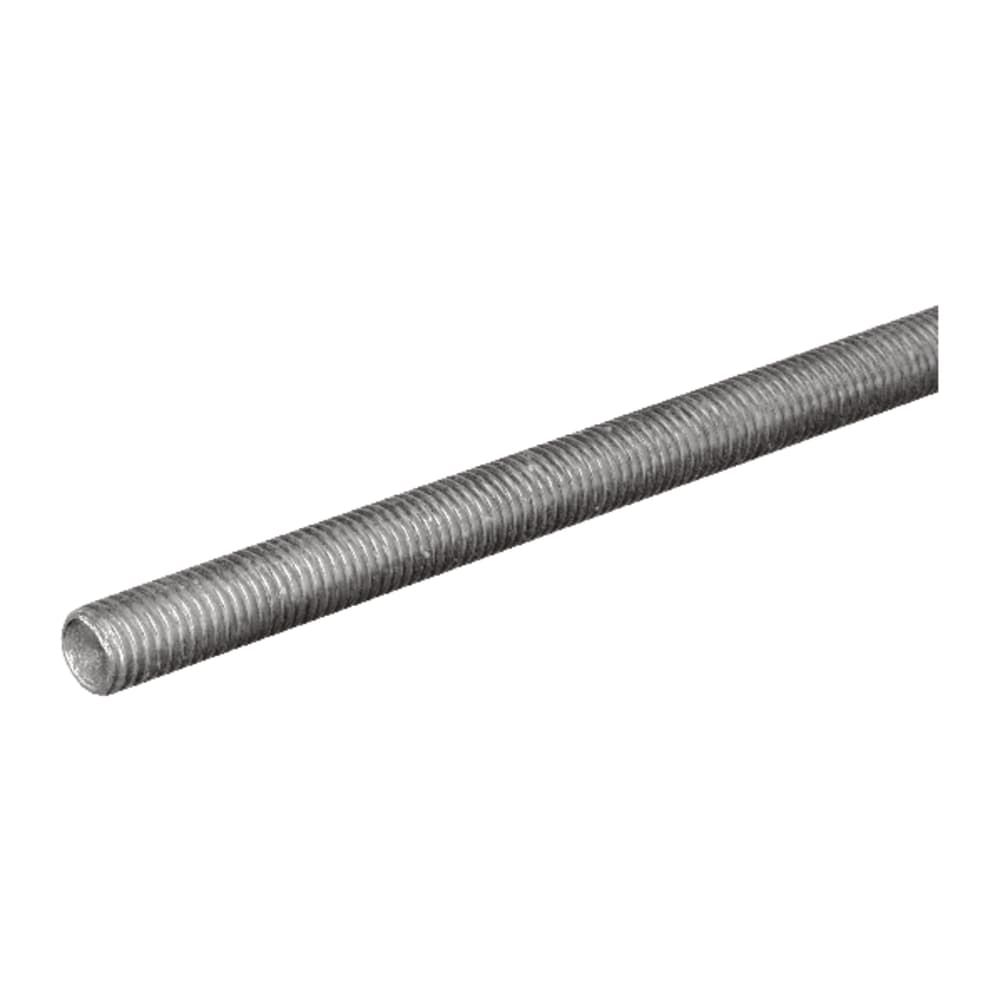SteelWorks 5/16 in. D X 36 in. L Low Carbon Steel Threaded Rod