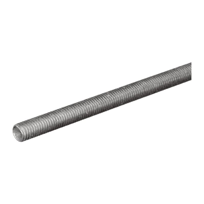 SteelWorks 5/16 in. D X 36 in. L Low Carbon Steel Threaded Rod