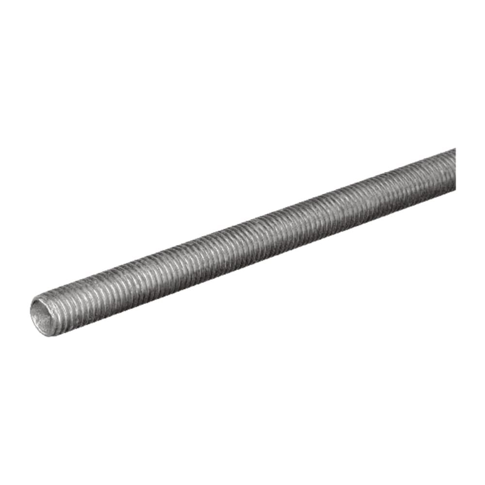 SteelWorks 5/16 in. D X 72 in. L Low Carbon Steel Threaded Rod