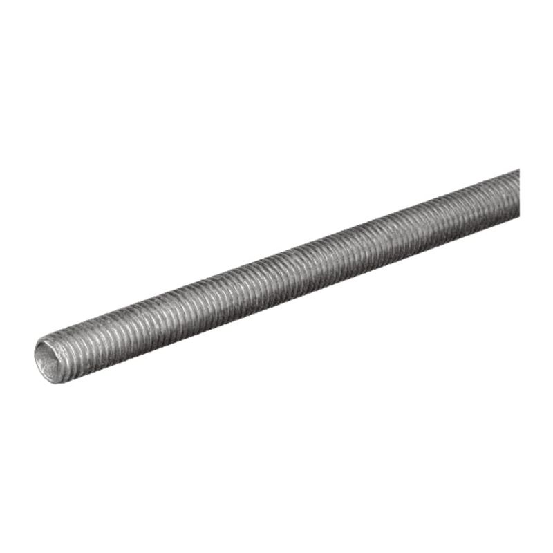 SteelWorks 5/16 in. D X 72 in. L Low Carbon Steel Threaded Rod