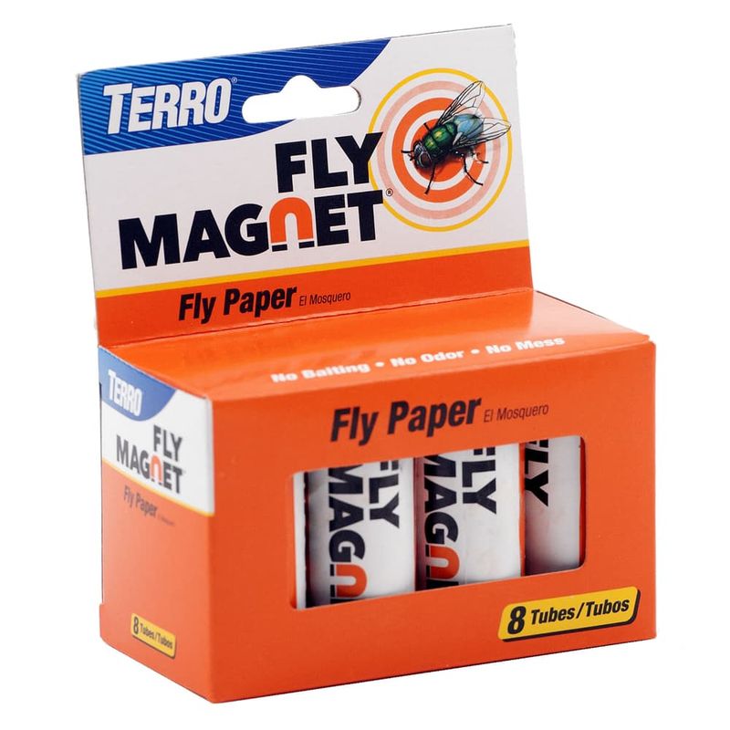 TERRO Fly Magnet Fly Paper 8 pk TERRO Fly Magnet Fly Paper 8 pk
