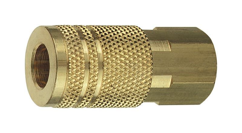 Tru-Flate Brass Quick Change Coupler 1/4 in. FPT X 1/4 in. 1 pc