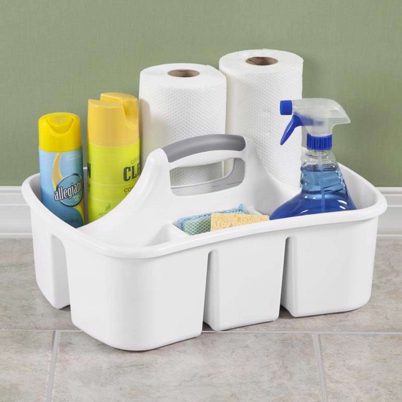 Sterilite 2.4 cu ft White Caddy 8.875 in. H X 13.25 in. W X 17.75 in. D