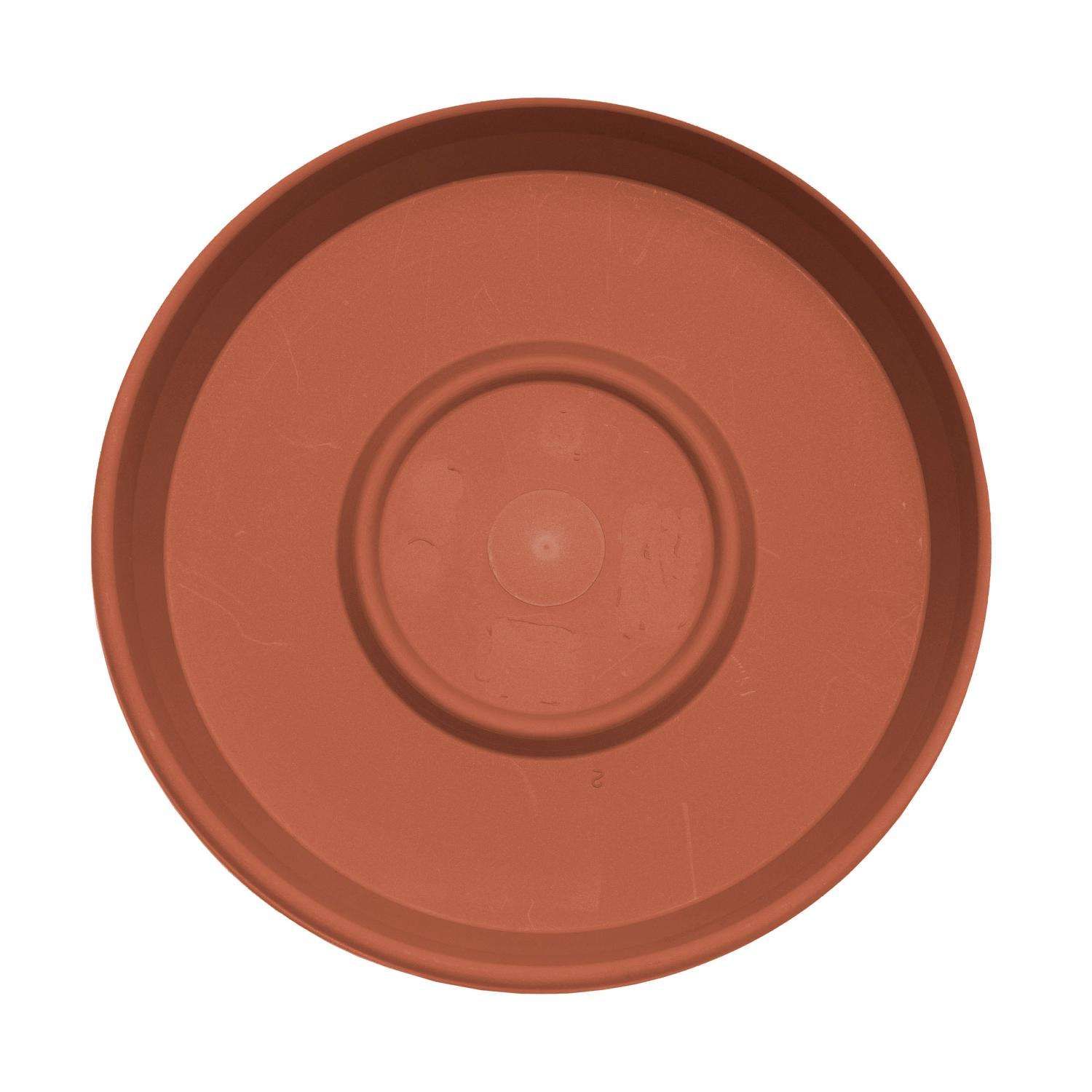 Bloem Terra 1.2 in. H X 5.5 in. W X 5.5 in. D X 5.5 in. D Resin Traditional Plant Saucer Terra Cotta