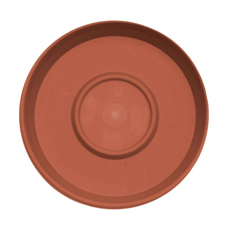 Bloem Terra 1.2 in. H X 5.5 in. W X 5.5 in. D X 5.5 in. D Resin Traditional Plant Saucer Terra Cotta