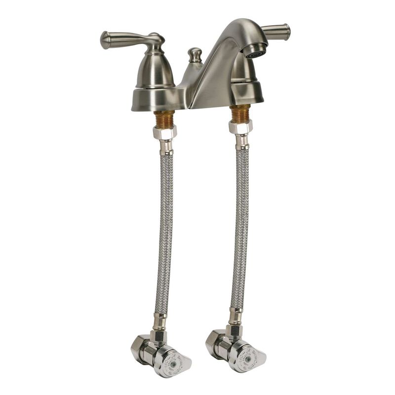 Fluidmaster 3/8 in. Compression X 1/2 in. D FIP 16 in. Braided Stainless Steel Supply Line