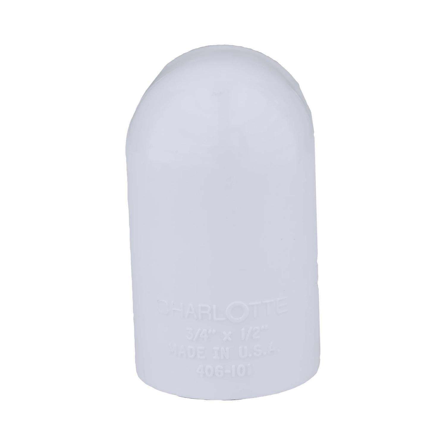 Charlotte Pipe Schedule 40 3/4 in. Slip X 1/2 in. D Slip PVC 90 Degree Elbow 1 pk