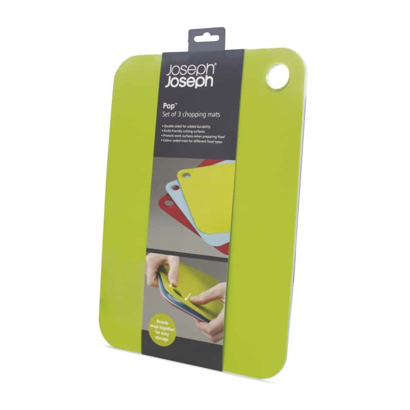 Joseph Joseph Pop 13.5 in. L X 9.5 in. W X 0.25 in. Polyethylene Cutting Board Set