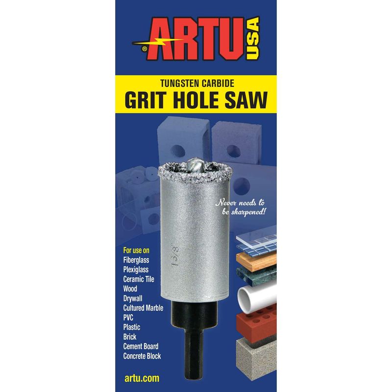 ARTU 2-1/2 in. Carbide Grit Hole Saw Arbor 1 pc
