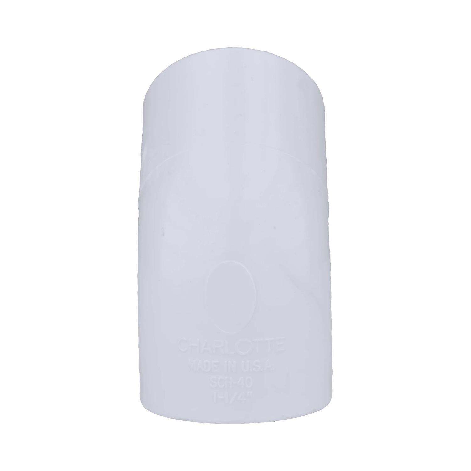 Charlotte Pipe Schedule 40 1-1/4 in. Slip X 1-1/4 in. D Slip PVC Elbow 1 pk