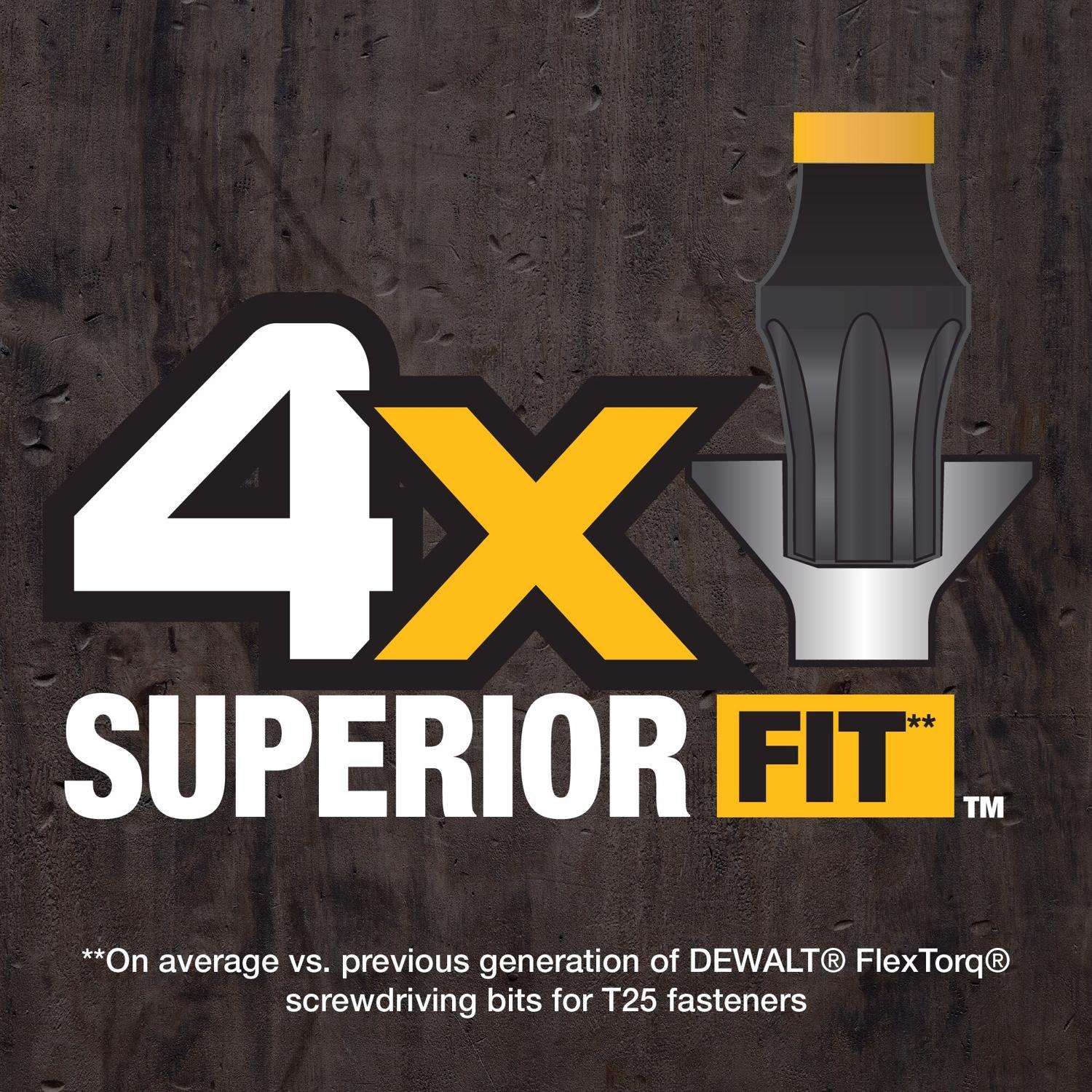 DeWalt FLEXTORQ Torx T25 X 3-1/2 in. L Screwdriver Bit Steel 1 pc