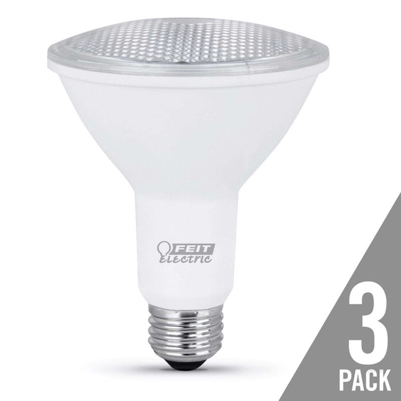 Feit PAR30 E26 (Medium) LED Bulb Warm White 75 Watt Equivalence 3 pk