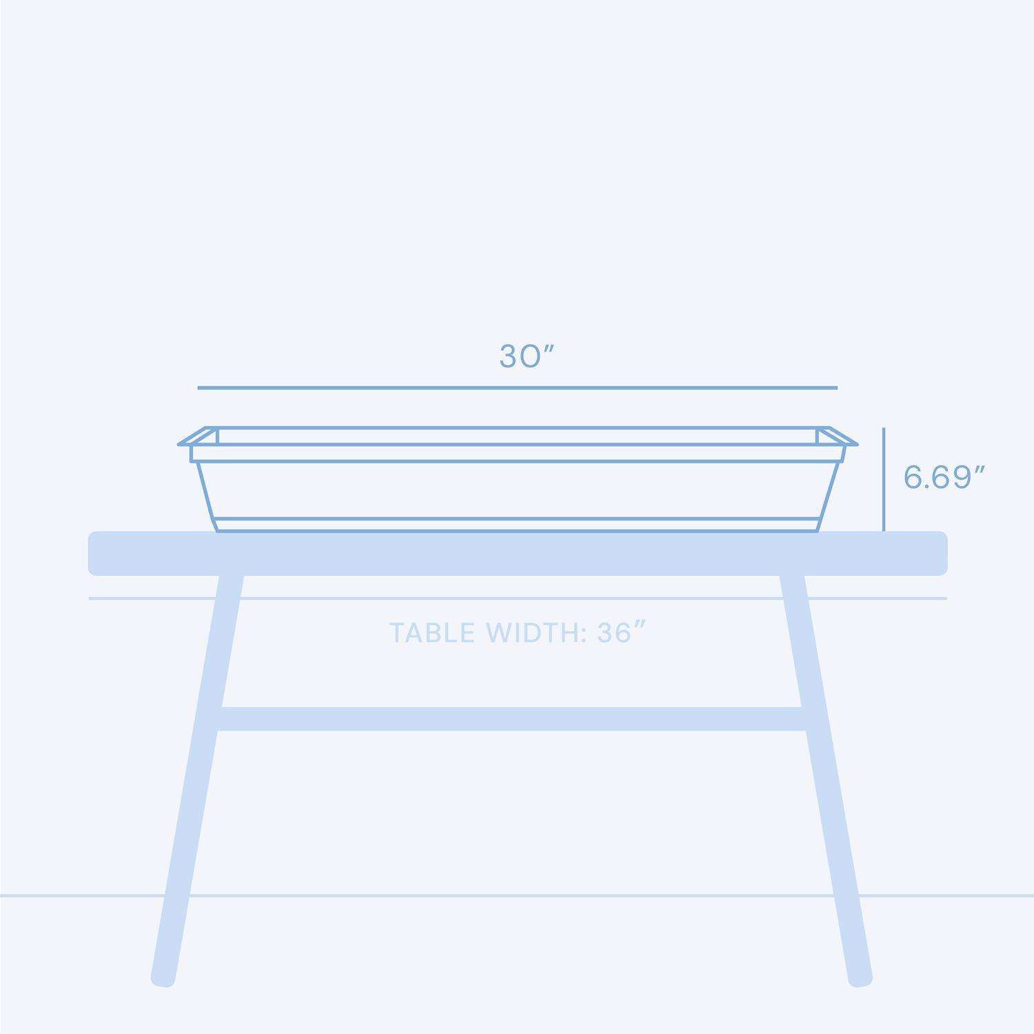 Bloem Dura Cotta 5.75 in. H X 30 in. W X 7.5 in. D Plastic Window Box Living Green