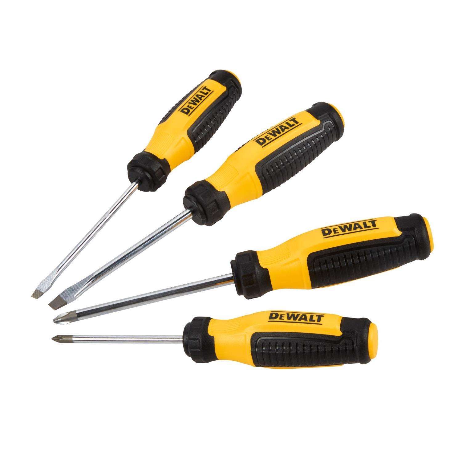 DeWalt Fixed Bar Screwdriver Set 4 pc