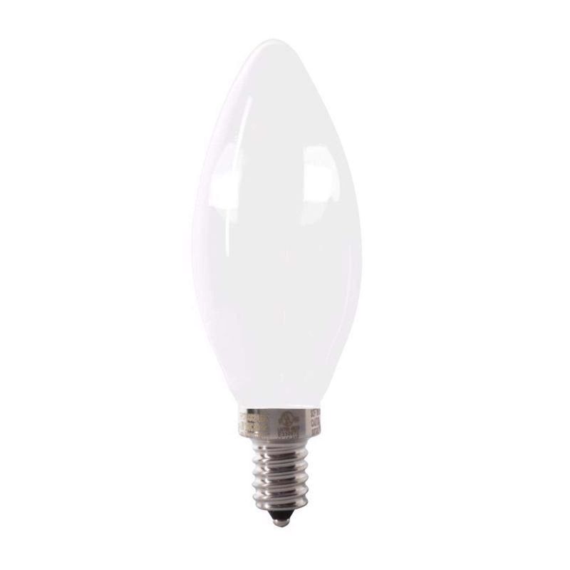 Feit Enhance B10 E12 (Candelabra) Filament LED Bulb Soft White 40 Watt Equivalence 2 pk