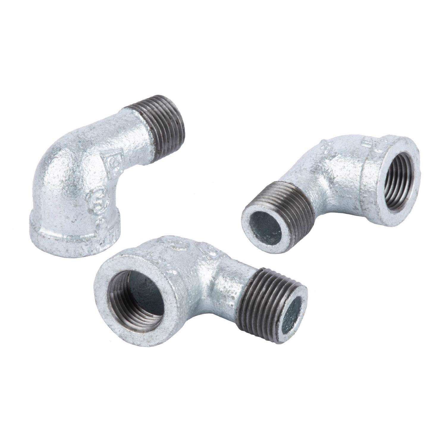 STZ Industries 1/4 in. FIP each X 1/4 in. D MIP Galvanized Malleable Iron 90 Degree Street Elbow