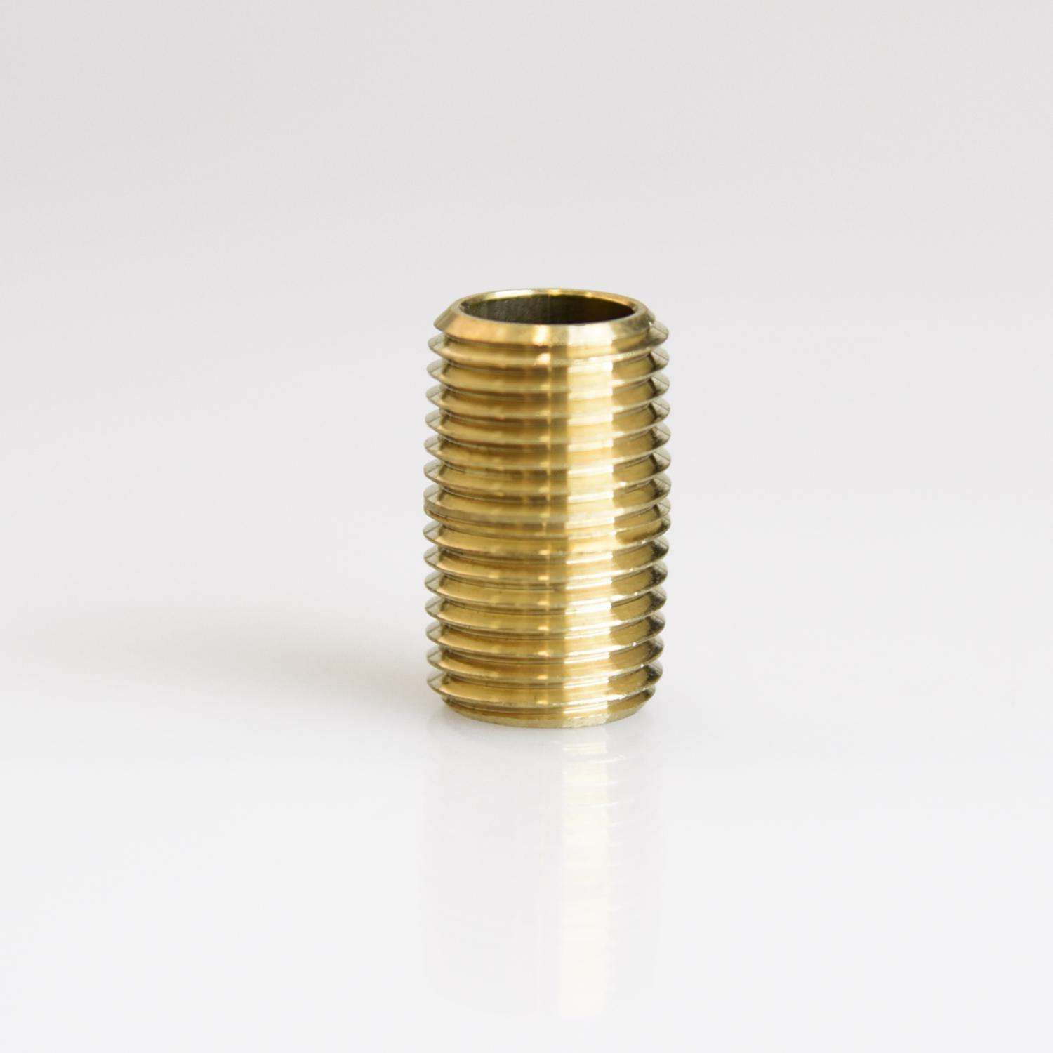 ATC 1/4 in. MPT X 1/4 in. D MPT Yellow Brass Close Nipple