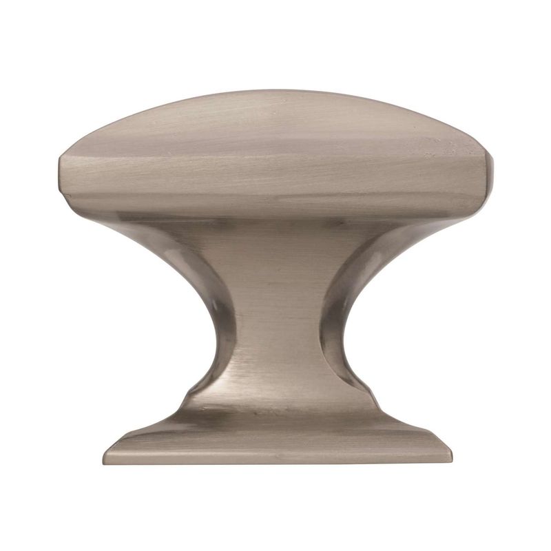 Amerock Candler Rectangle Cabinet Knob 1-1/4 in. D 1-1/8 in. Satin Nickel 5 pk