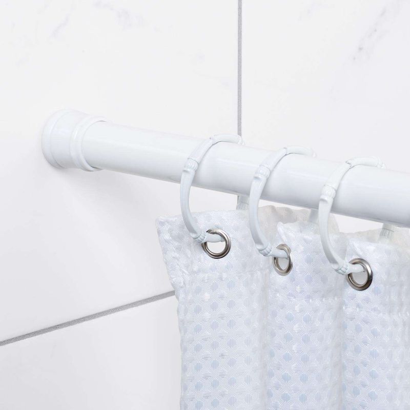 Zenna Home Shower Curtain Rod 72 in. L White Zenna Home Shower Curtain Rod 72 in. L White