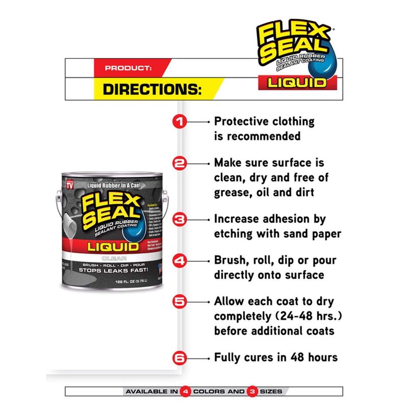 Flex Seal Family of Products Flex Seal White Liquid Rubber Sealant Coating 16 fl. oz.