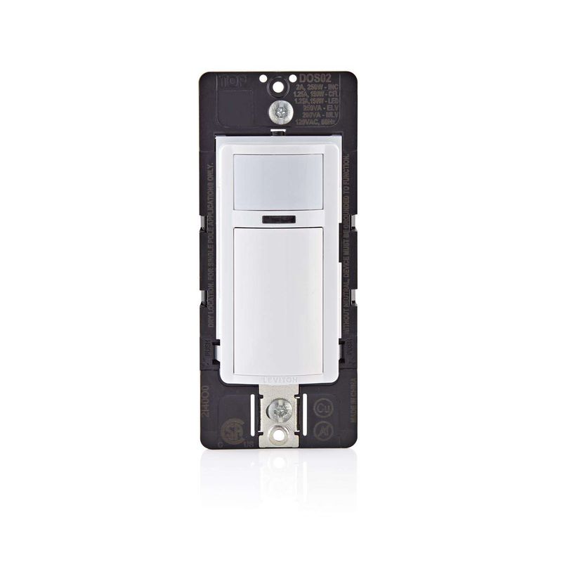 Leviton Decora 2.5 amps Single Pole Motion Sensor Switch White 1 pk