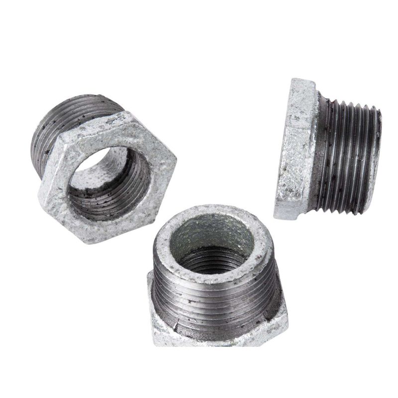 STZ Industries 1-1/2 in. MIP each X 1 in. D FIP Galvanized Malleable Iron Hex Bushing