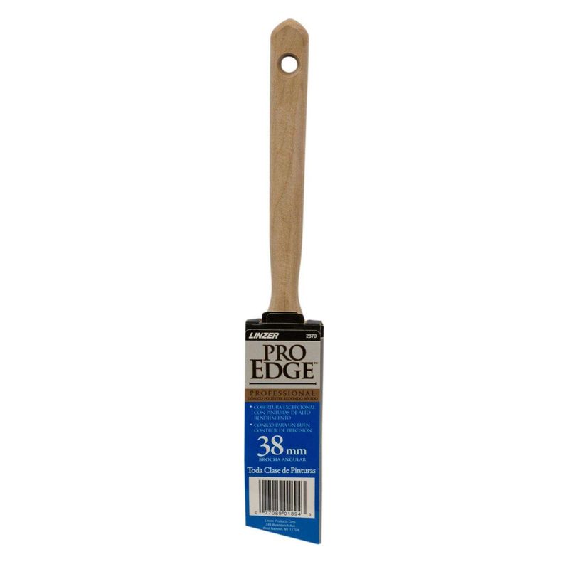 Linzer Pro Edge 1-1/2 in. Extra Soft Angle Trim Paint Brush