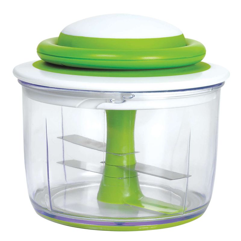 Chef'n VeggiChop Clear/Green Plastic/Stainless Steel Vegetable Cutter