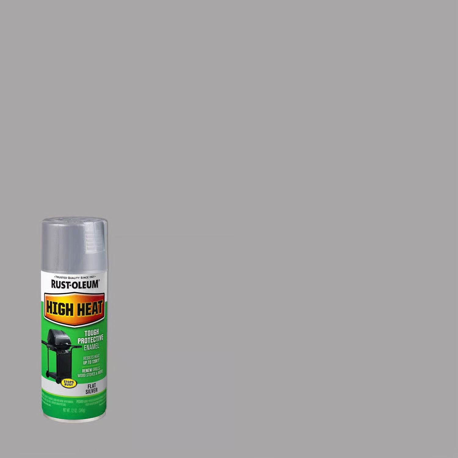 Rust-Oleum Specialty Flat Silver High Heat Spray Paint 12 oz