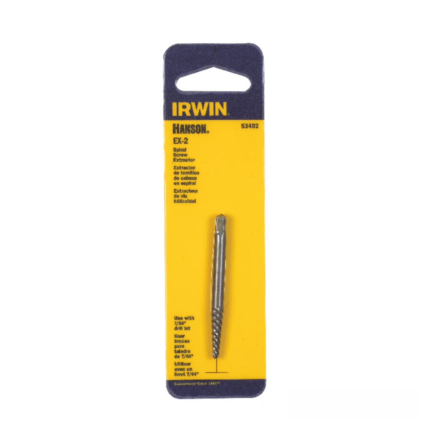 Irwin Hanson 7/64 in. X 7/64 in. D Carbon Steel Spiral Screw Extractor 5.4 in. 1 pc