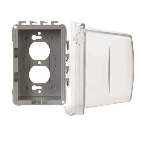 TayMac Rectangle Plastic 1 gang 5.5 in. H X 4.0 in. W In-Use Cover