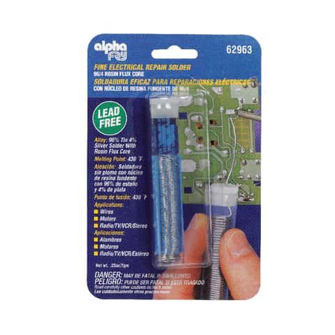 Alpha Fry 0.25 oz Lead-Free Repair Solder 0.03 in. D Tin/Silver 1 pc