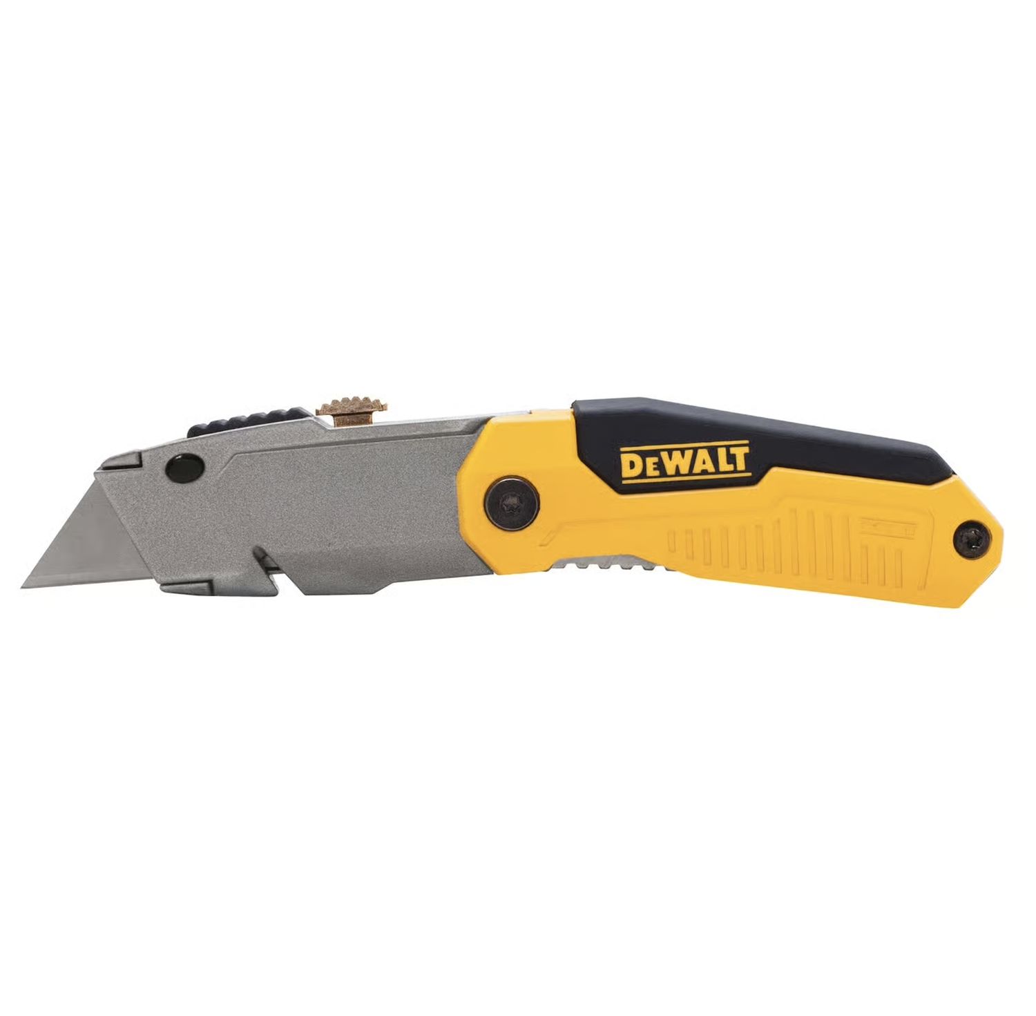 DeWalt 8-3/4 in. Folding Utility Knife Black/Yellow 1 pk DeWalt 8-3/4 in. Folding Utility Knife Black/Yellow 1 pk