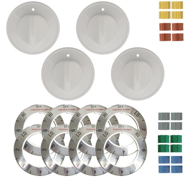 Range Kleen Plastic Replacement Knob Kit Range Kleen Plastic Replacement Knob Kit